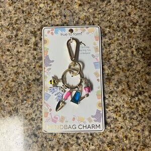 True to Form Handbag Charm with Colorful Accents